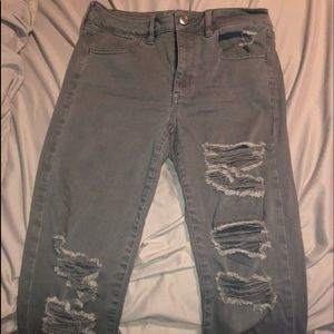 American Eagle High Rise Jegging Sky Blue